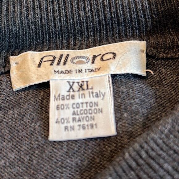 Allora Men's Dark Brown Long Sleeve Rayon Blend Pullover Sweater Size 2XL - runs - Picture 8 of 8